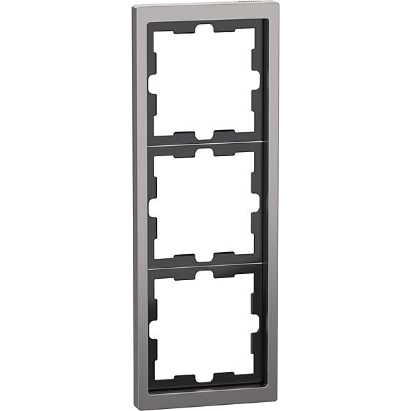 Merten Rahmen 3f.nickelmet D-Life Metall MEG4030-6550